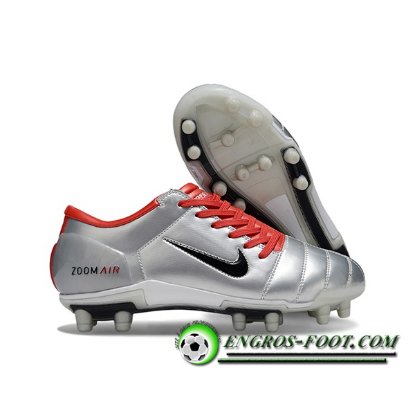 Nike Chaussures de Foot T90 FG Gris/Orange/Noir