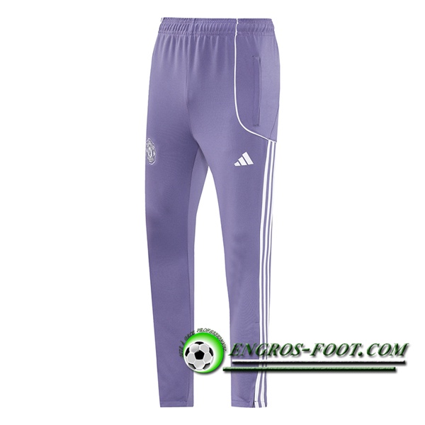 Pantalon Foot Manchester United Pourpre/Blanc 2025/2026