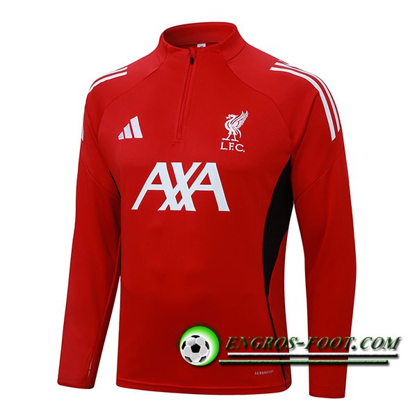 Sweatshirt Training FC Liverpool Rouge/Blanc/Noir 2025/2026