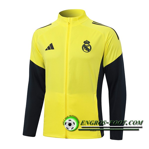 Veste Foot Real Madrid Jaune/Noir 2025/2026