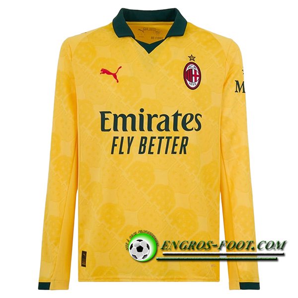 Nouveau Maillot de Foot Milan AC Third Manches Longues 2025/2026