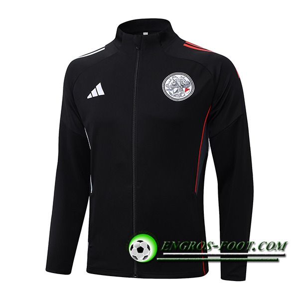 Veste Foot Ajax Noir/Rouge 2025/2026