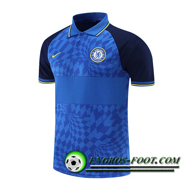 Polo Foot FC Chelsea Bleu/Noir 2021/2022